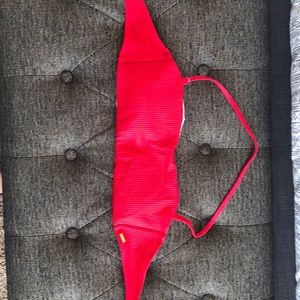 Red PINK VS swim top can be strapless